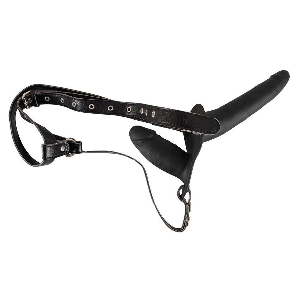 You2Toys – Dubbele Strap-On Zwart