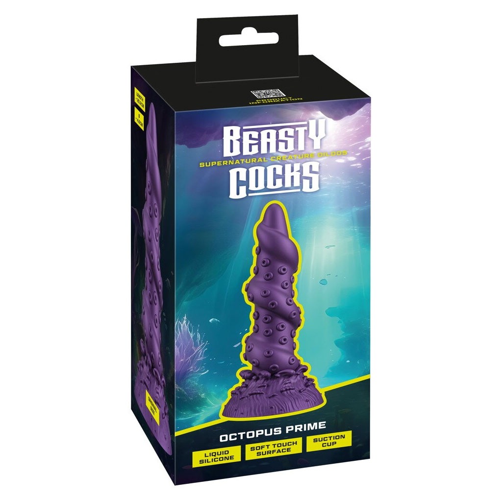 Beasty Cocks - Octopus Prime Dildo verpakking achter
