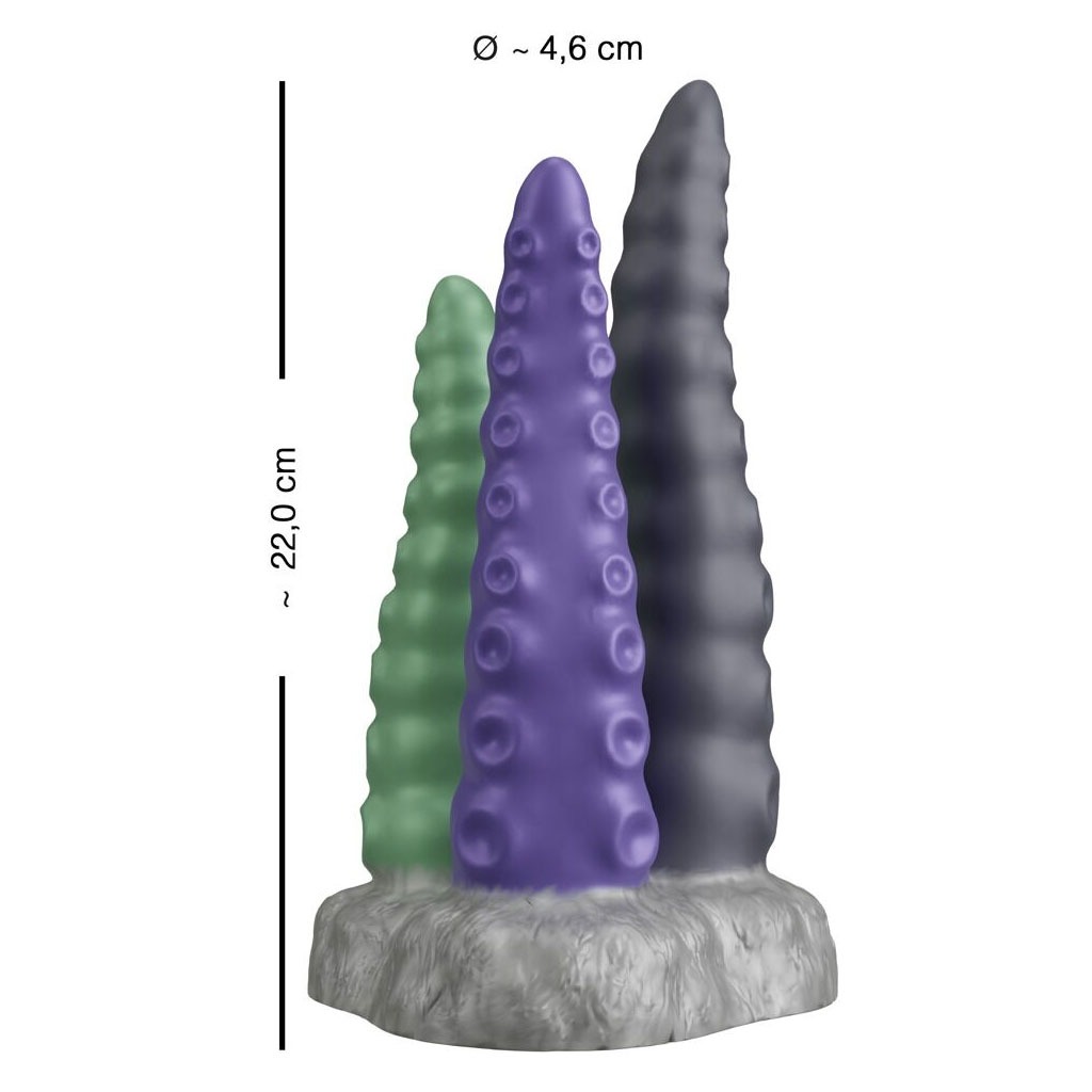 Beasty Cocks - Triple Tentacle Dildo lengte