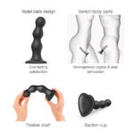 Strap-On-Me - Dildo Plug Balls Zwart info
