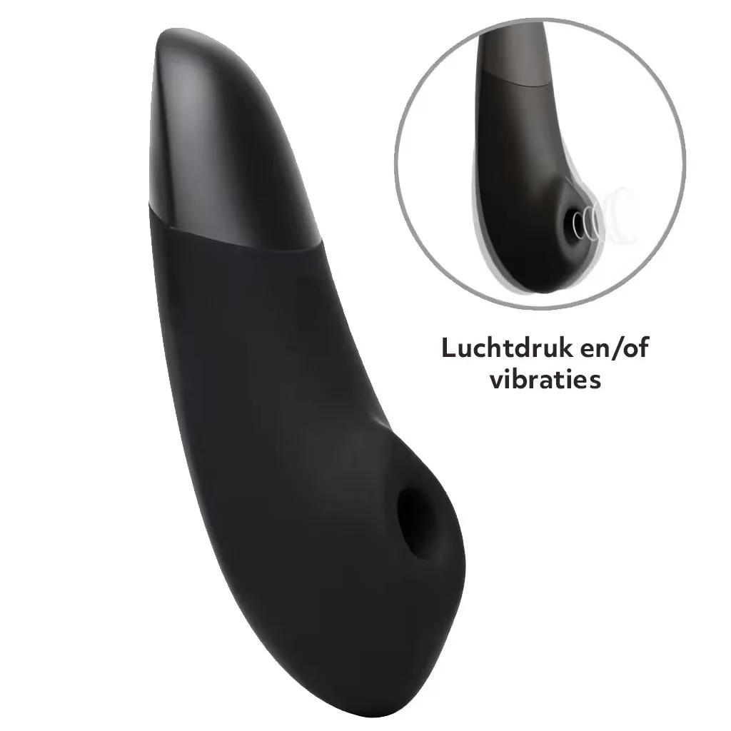 Womanizer ENHANCE Zwart - 2 in 1 Luchtdruk Vibrator