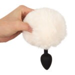 You2Toys - Fluffy Tail Buttplug Wit - Small zacht