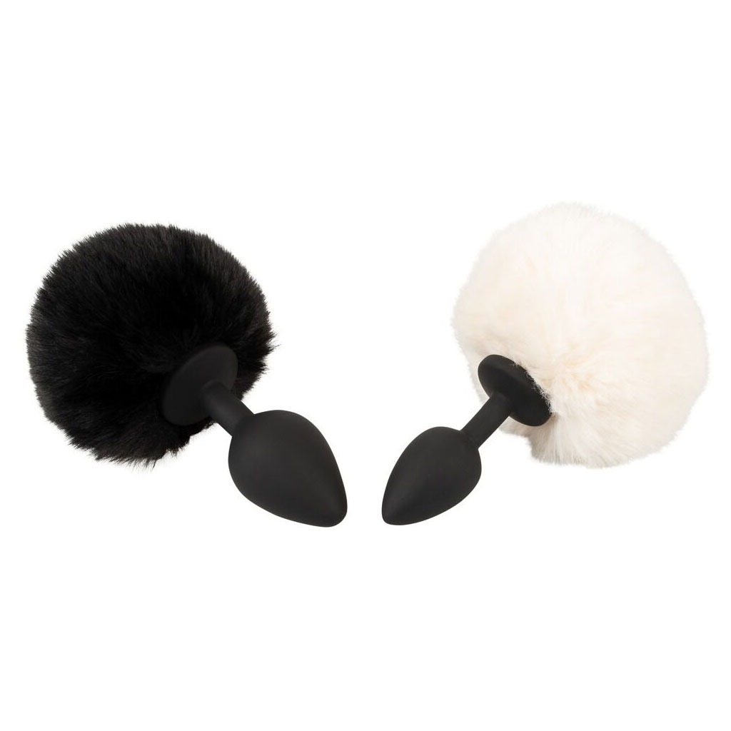 You2Toys - Fluffy Tail Buttplug Wit - Small kleur