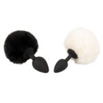 You2Toys - Fluffy Tail Buttplug Zwart - Medium kleur