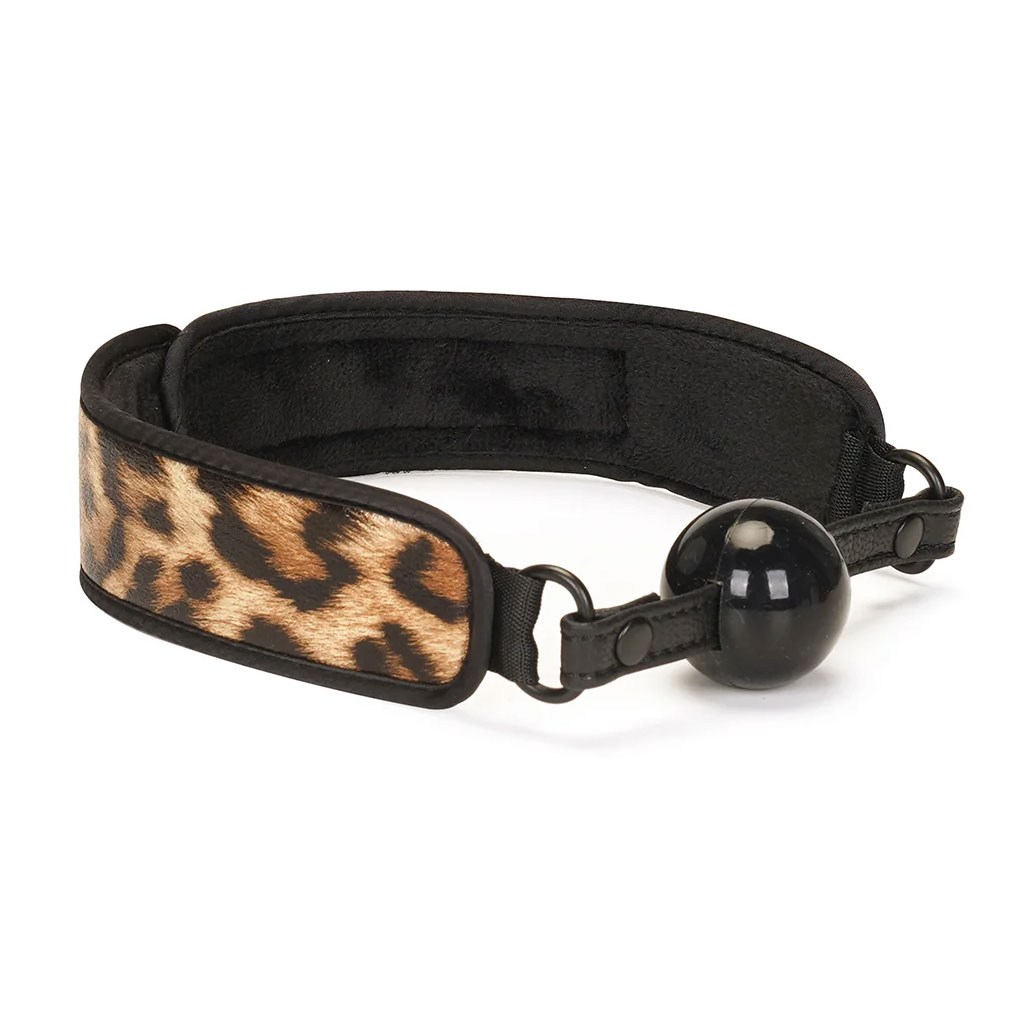 Liebe Seele - Bondage Set met Luipaard Print ball gag