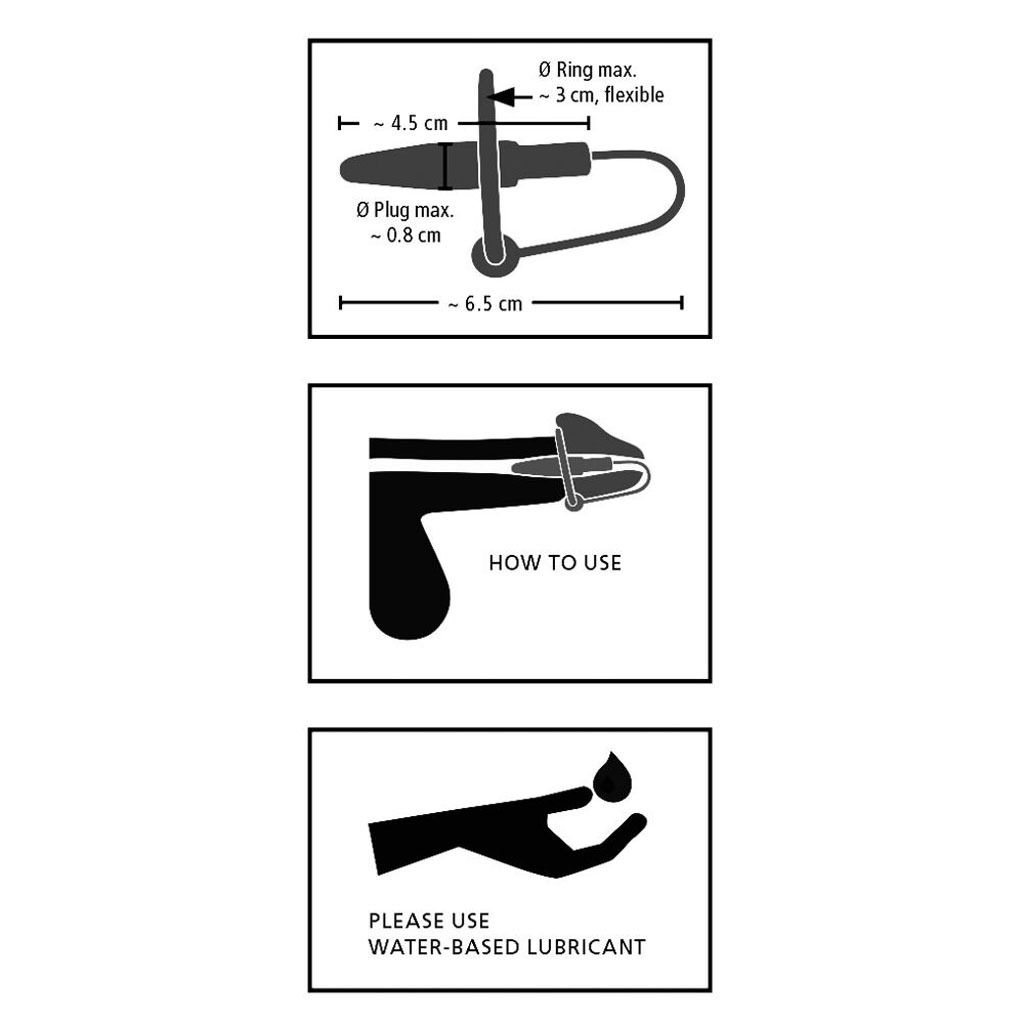 You2Toys - Metalen Penisplug met Eikelring info
