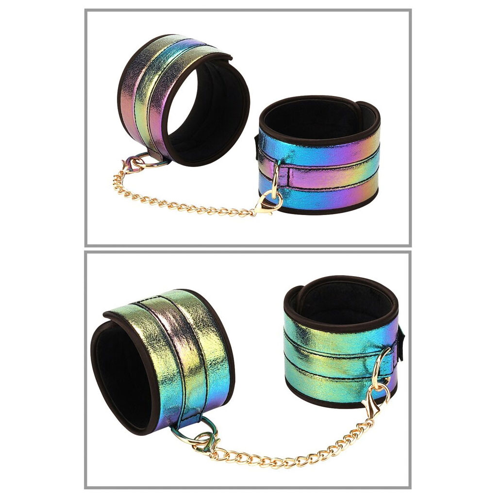 Liebe Seele - Bondage Set Rainbow handboeien & enkelboeien