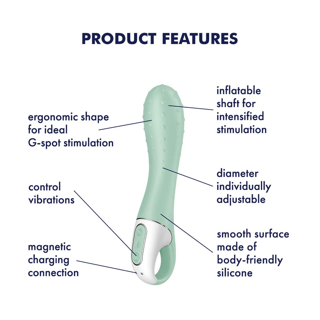 Satisfyer - Air Pump Opblaasbare G-Spot Vibrator 3 info