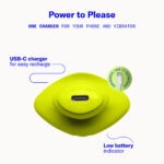 Dame - Fin 2.0 Vinger Vibrator Geel power
