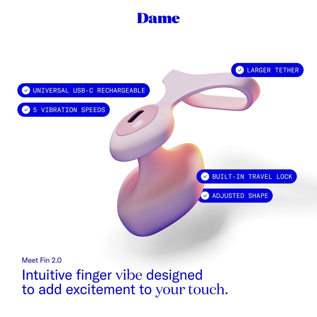 Dame - Fin 2.0 Vinger Vibrator Quartz bestellen