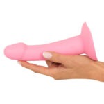 You2Toys - Heart Guy Vibrerende Dildo Roze hand