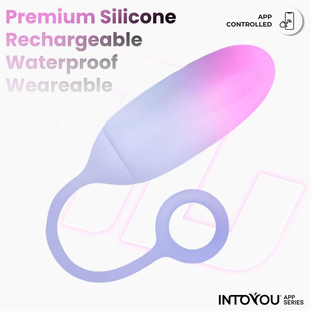 IntoYou - Vibratie Ei met App - Roze/Blauw