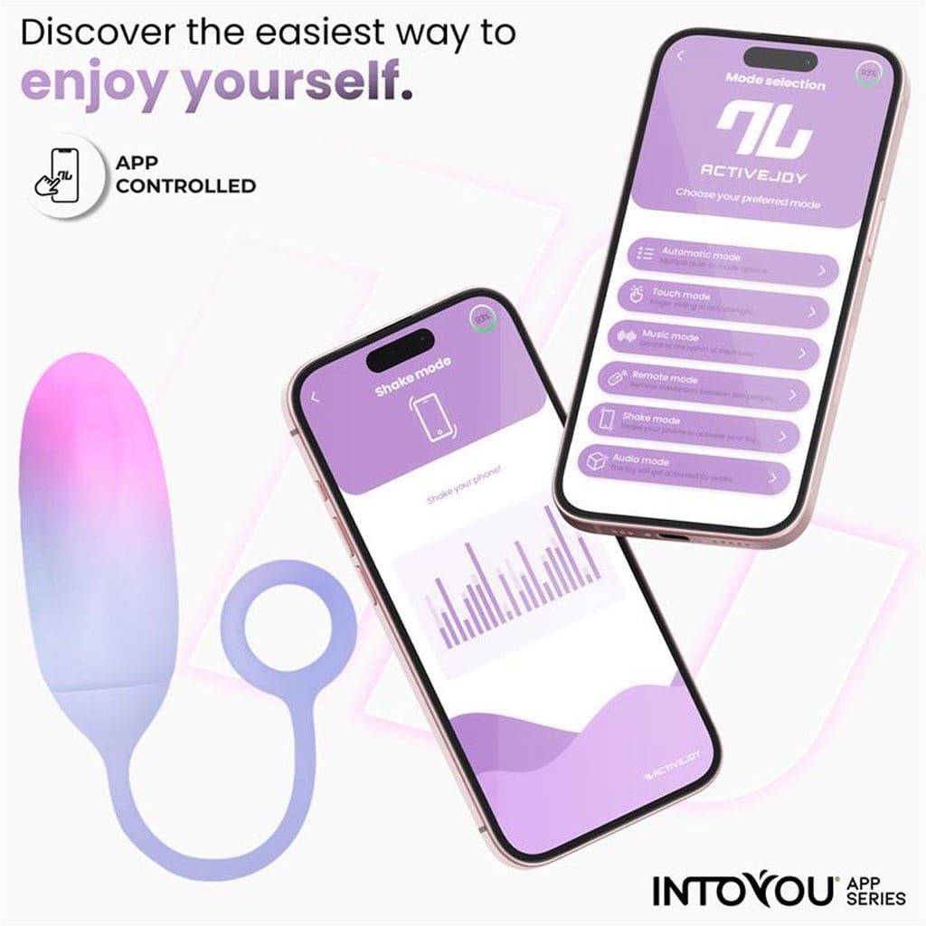 IntoYou - Vibratie Ei met App - Roze/Blauw
