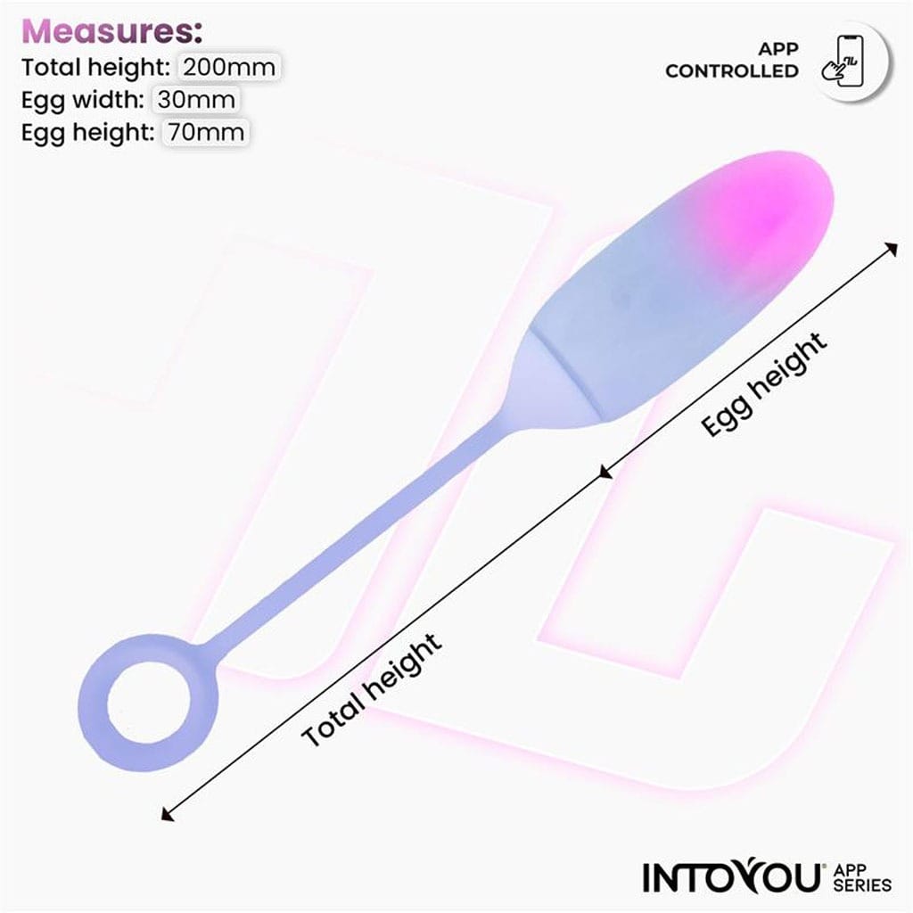 IntoYou - Vibratie Ei met App - Roze/Blauw