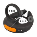 Rebel Men's Gear - Scrotum Stimulator met Afstandsbediening afmeting