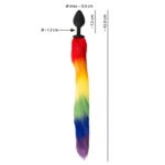 You2Toys - Fluffy Tail rainbow maat