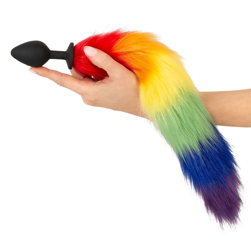 You2Toys - regenboog buttplug met staart kopen