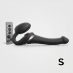 Strap-On-Me - Strapless Strap-On Vibrator met Luchtdruk - Zwart S