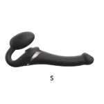 Strap-On-Me - Strapless Strap-On Vibrator met Luchtdruk - Zwart gif maten