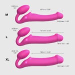Strap-On-Me - Strapless Strap-On Vibrator Roze lengte