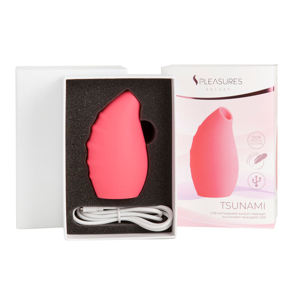 inhoud S pleasures tsunami luchtdruk vibrator coral