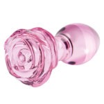S Pleasures Crystal - Aurora Glazen Buttplug met Roos kopen
