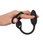 Rebel - Cock en Ballring met Afstandsbedienbare Buttplug rekbaar