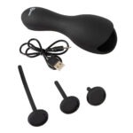 Rebel - Eikel Masturbator met 3 Opzetbare Dilators inhoud