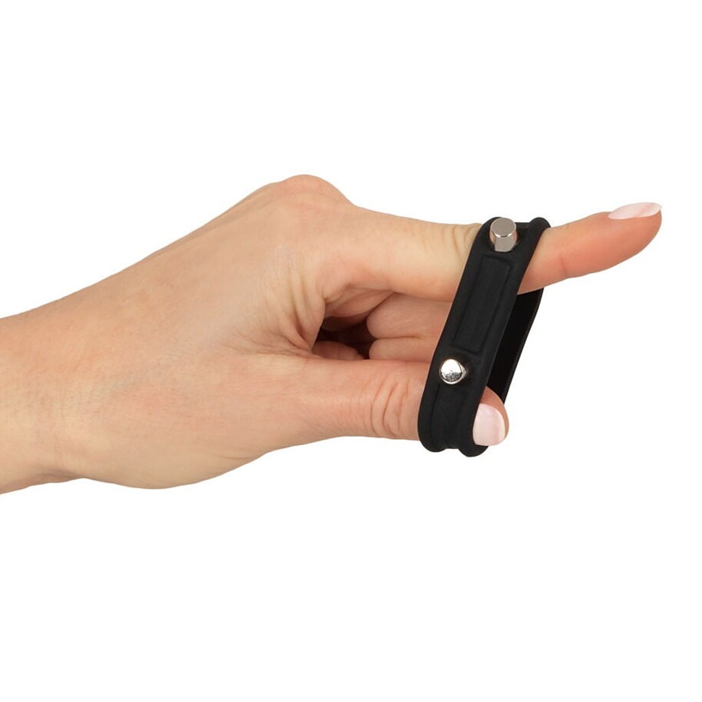 Rebel Men's Gear - Cockring met Studs rekbaar