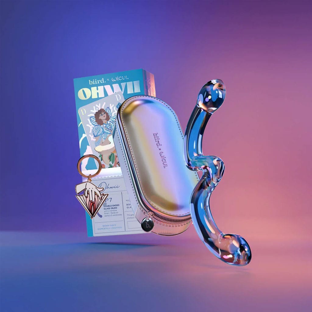 Biird Ohwii - Glazen Dubbel Dildo