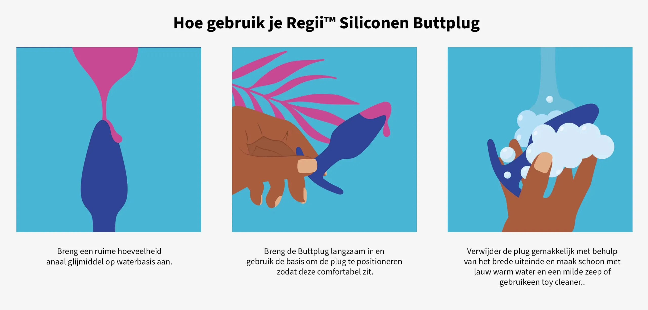 Hoe gebruik je een siliconen buttpllug van Biird