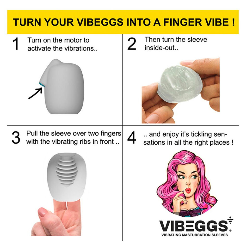 Vibeggs - Vibrerend Masturbatie Ei - Candy Curves vinger vibrator