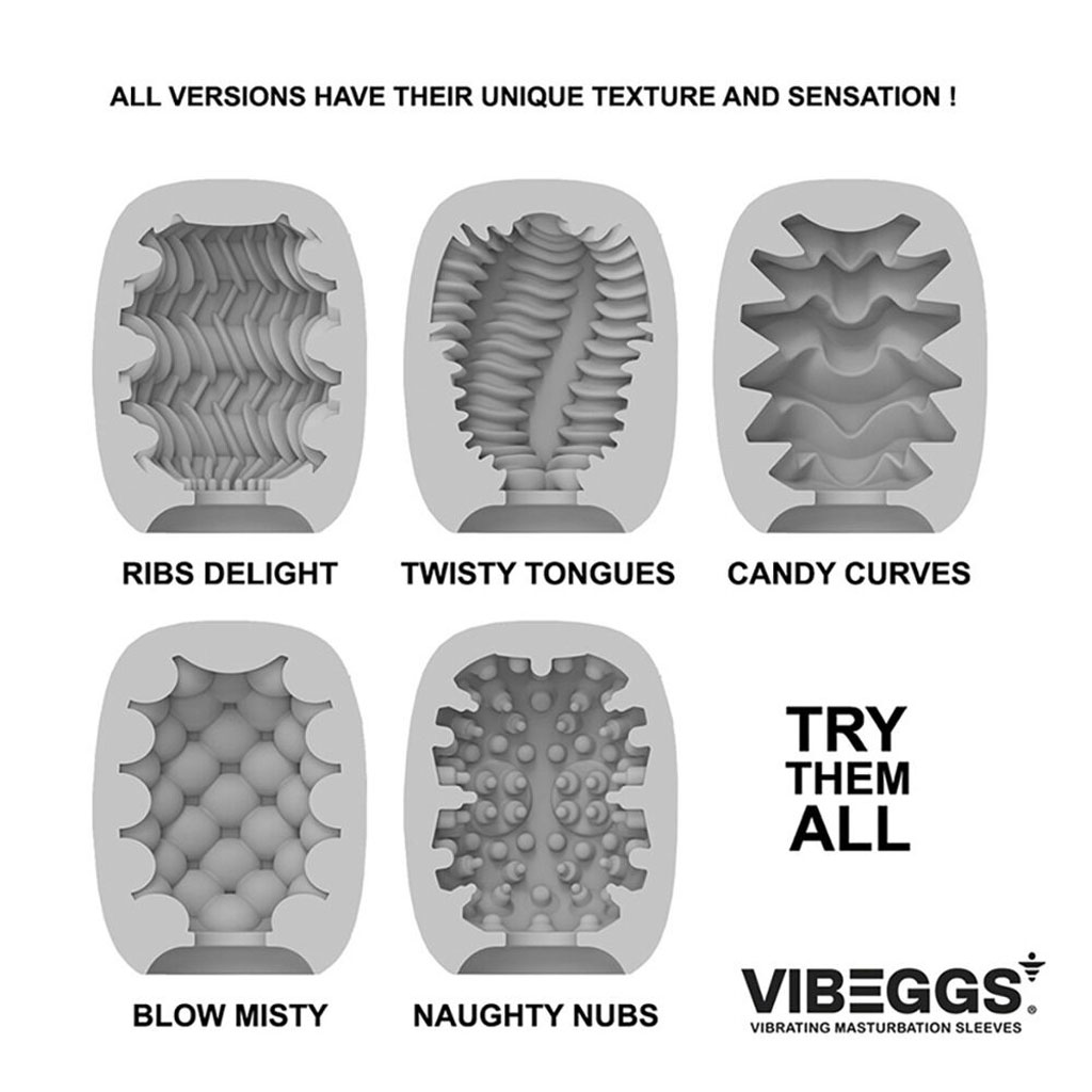 Vibeggs - Vibrerend Masturbatie Ei - Candy Curves versies