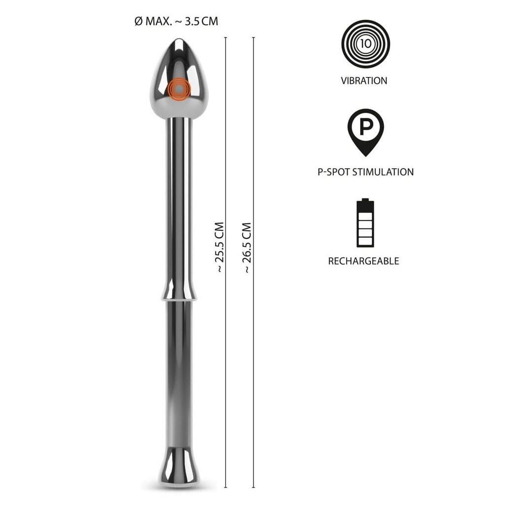 Rebel - Metal Milking Stick Prostaat Vibrator