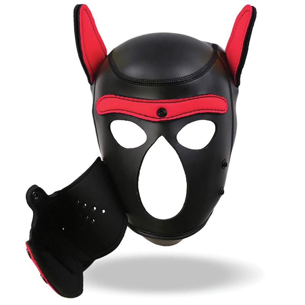 INTOYOU - Dog Mask Rood/Zwart