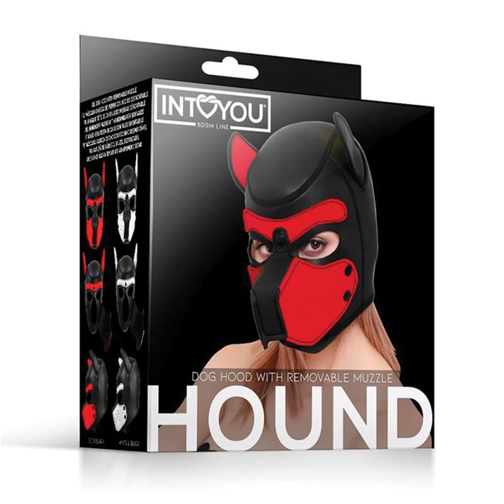 INTOYOU - Dog Mask Rood/Zwart
