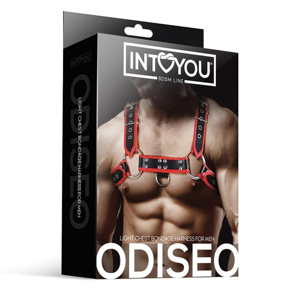 INTOYOU - Odiseo Borstharnas voor Mannen Rood/Zwart