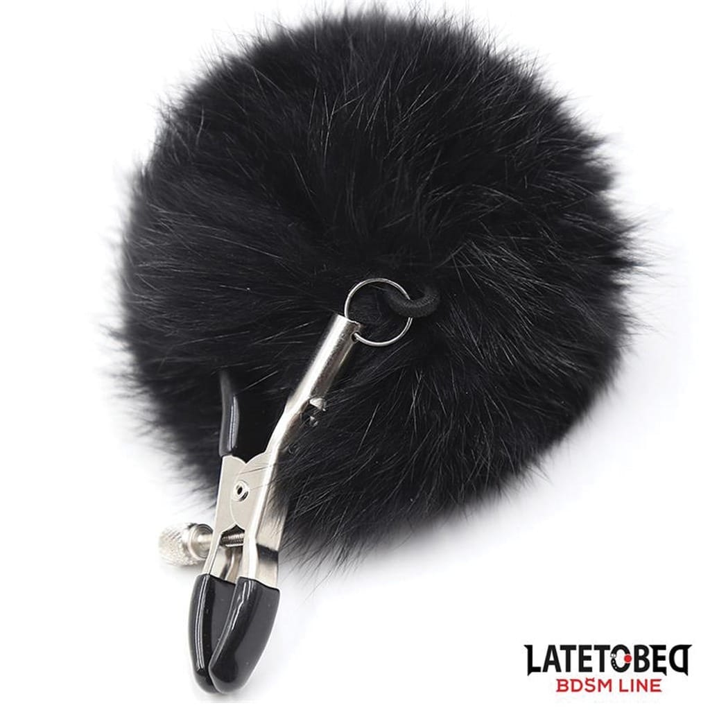 Latetobed - Puffy Tepelklemmen Zwart