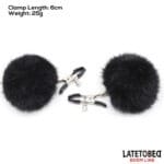 Latetobed - Puffy Tepelklemmen Zwart