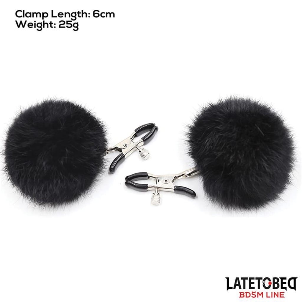 Latetobed - Puffy Tepelklemmen Zwart