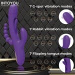 INTOYOU - Triya Flipping Tong Rabbit Vibrator met Anaalkralen
