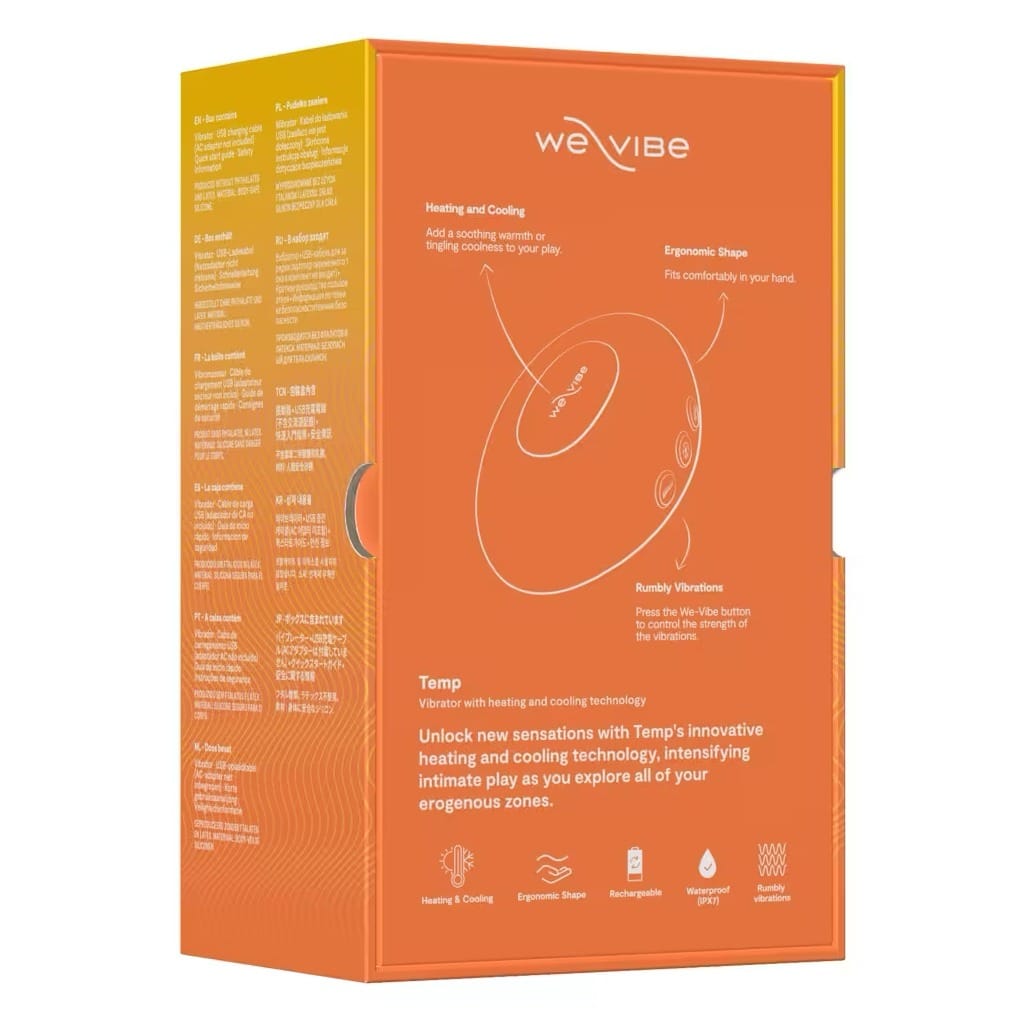 We-Vibe Temp Orange - Opleg vibrator met warmte- en koude functie