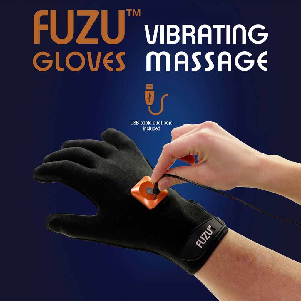 FUZU - Vibrerende Massagehandschoen Rechterhand - Medium