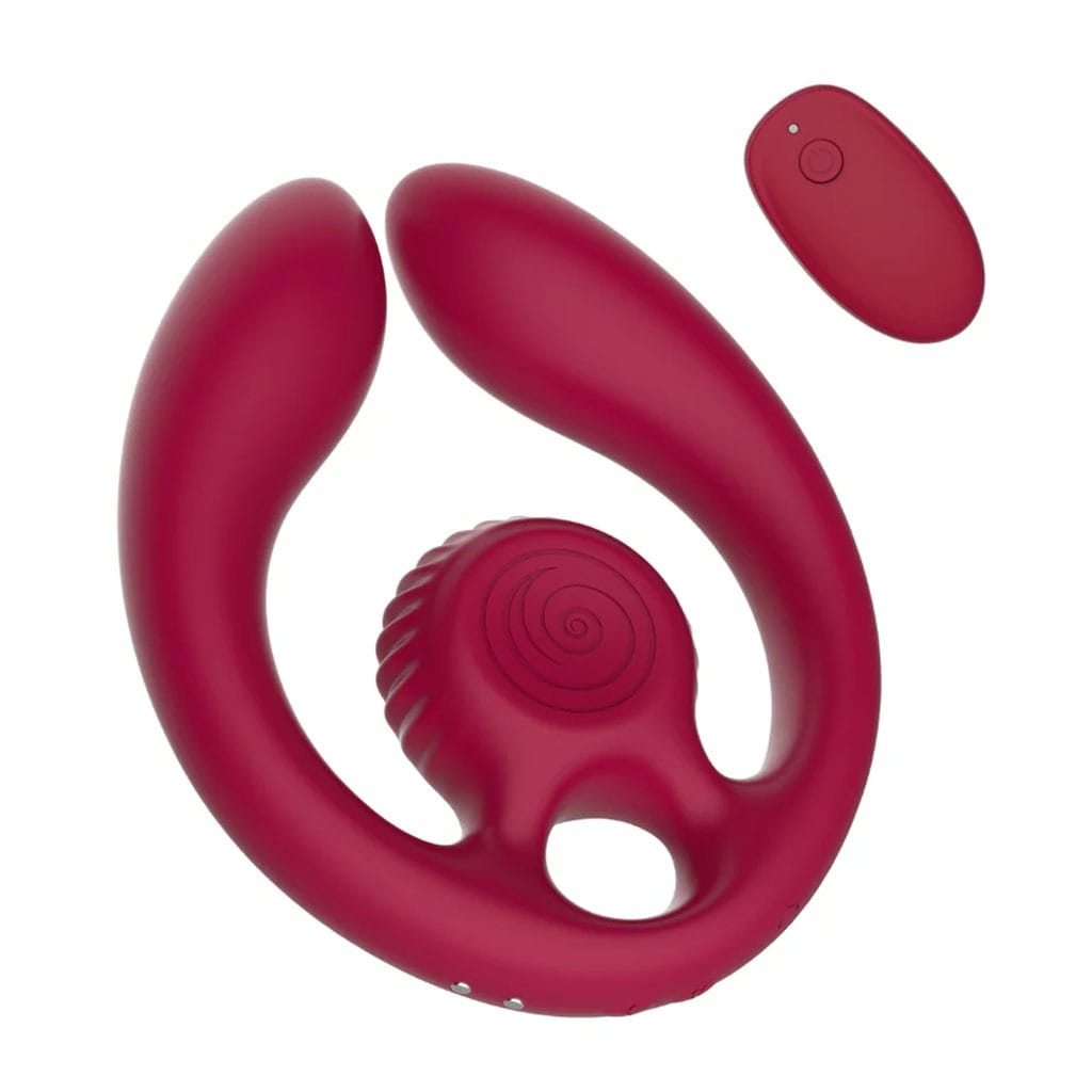 SVibe - Gizi Duo Snail Koppel Vibrator - Rood