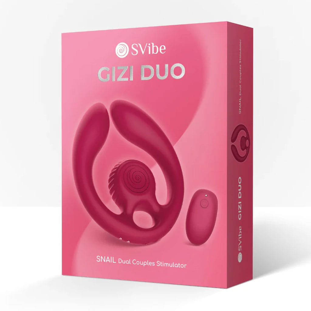 SVibe - Gizi Duo Snail Koppel Vibrator - Rood