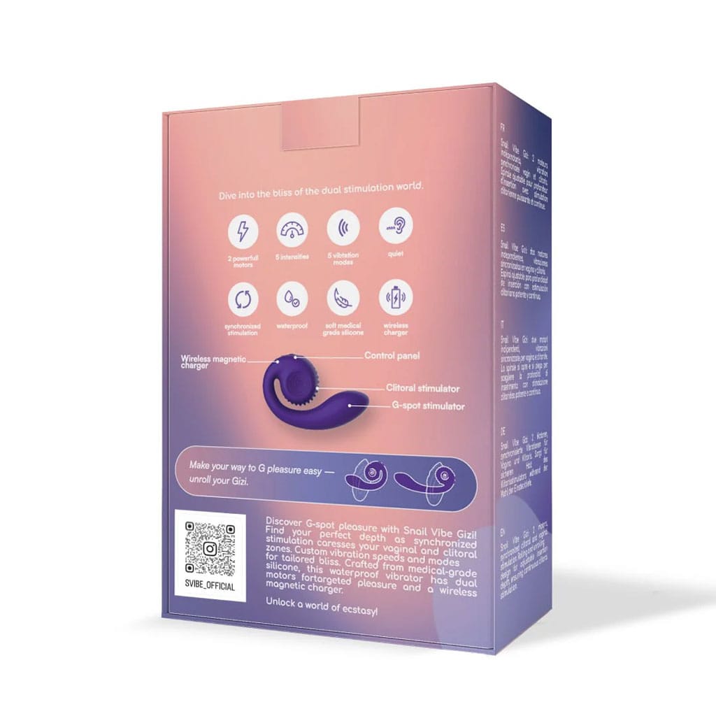 SVibe - Gizi Snail Dual G-Spot Vibrator - Paars