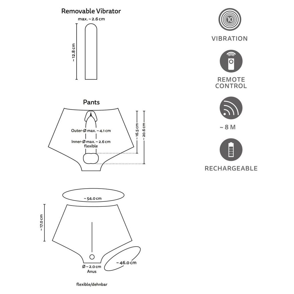 You2Toys - Realistische Penisbroek met Vibraties