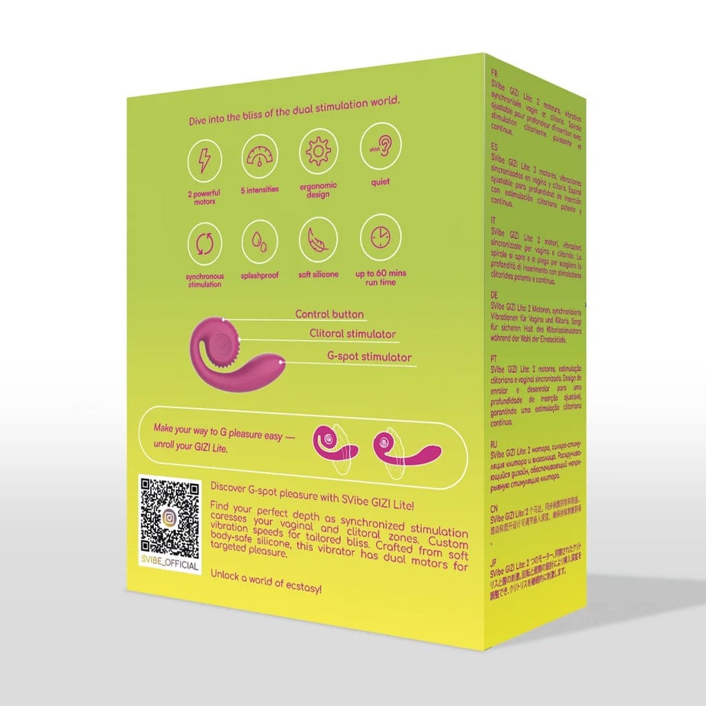 SVibe - Gizi Lite Snail Dual G-Spot Vibrator - Roze