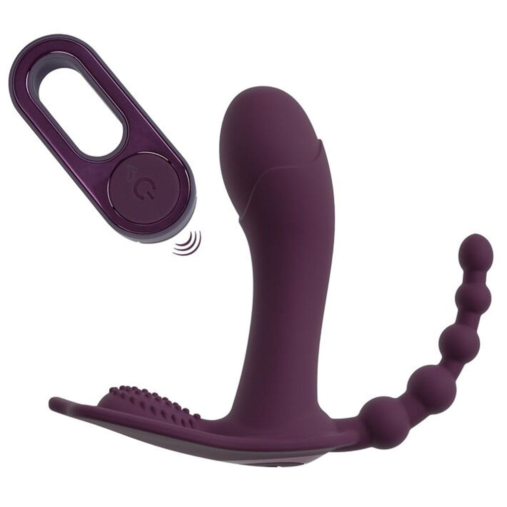 Beau Coeur – Ariva Drievoudige Panty Vibrator met Afstandsbediening