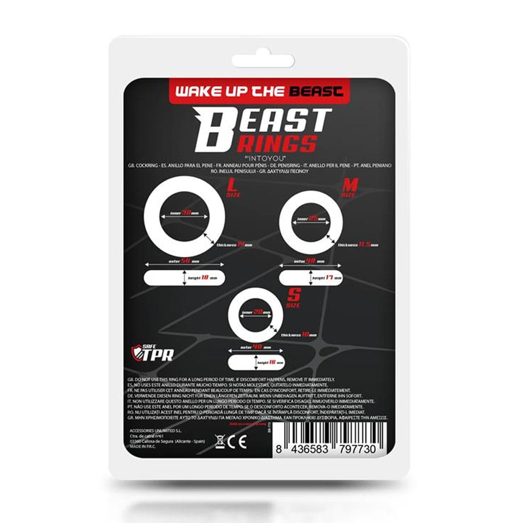 Beast Rings - Cockring Set met 3 Maten